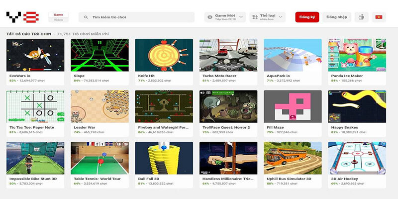 Những thông tin về trang web Y8 trò chơi hấp dẫn