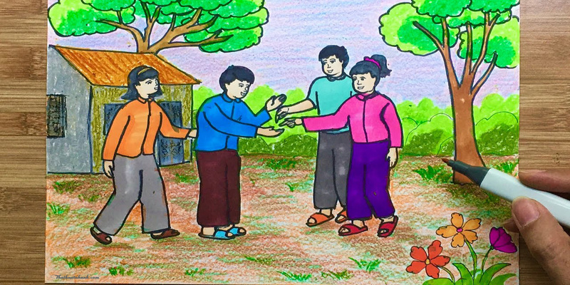 Vẽ tranh đề tài trò chơi dân gian có ý nghĩa gì?