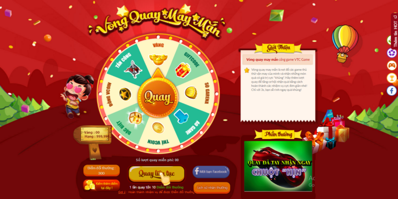 Đôi lời về trò chơi vòng quay may mắn