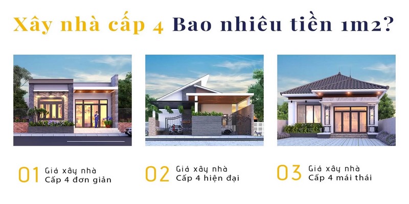 Nhà cấp 4 bao nhiêu tiền?