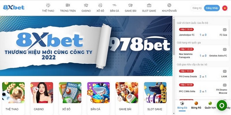 8XBET - top 15 nhà cái uy tín hiện nay