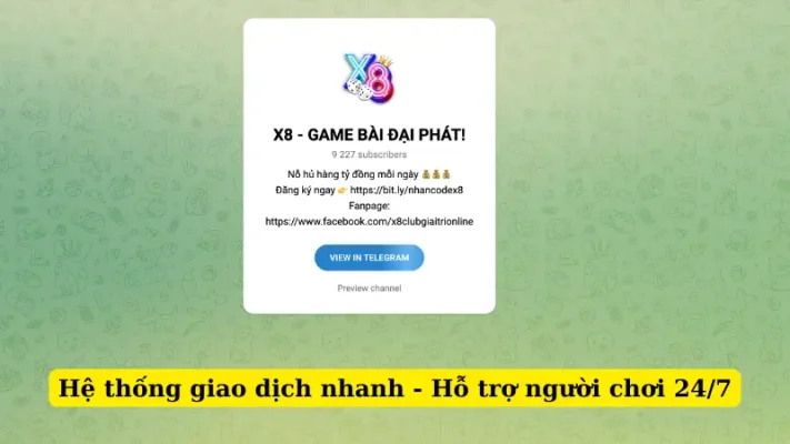 Hệ thống giao dịch nhanh - Hỗ trợ người chơi 24/7