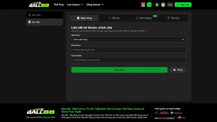 Quy trình chuẩn để cập nhật thông tin ngân hàng sau khi sát nhập tại Ball88